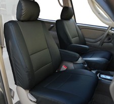 For Toyota Tundra 2000-2003 Black Vinyl Custom Fit 2 Front Seat 2arm Covers