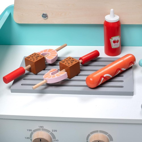 Personalized Wooden Food Truck Playset - 20 pieces for Ages 3+, Great Gift - Picture 7 of 9
