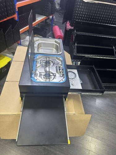 Kitchen Slide Out Kitchen Unit Dometic Gas Top / Sink And Tap - Picture 7 of 11