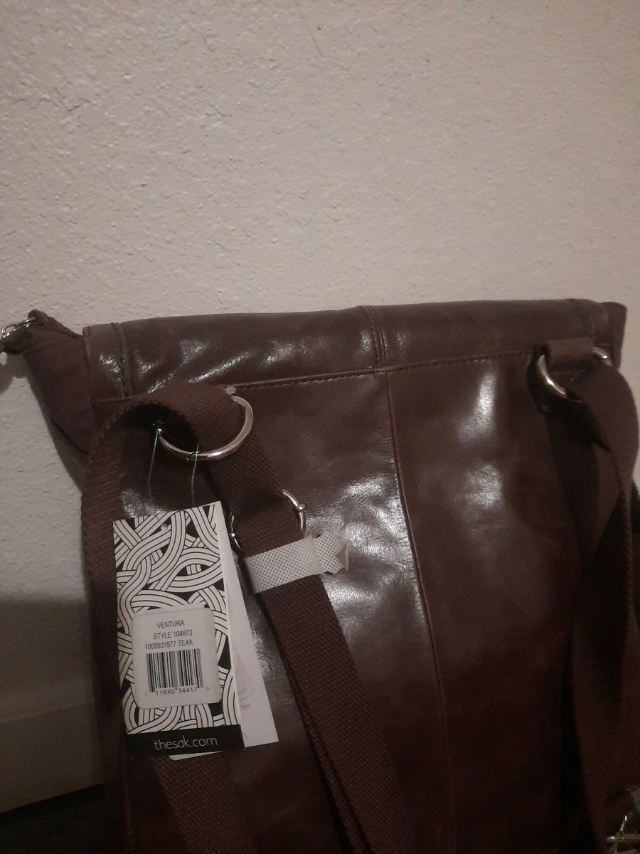 The Sak Ventura Convertible Brown Leather Backpack Crossbody  display picture 1