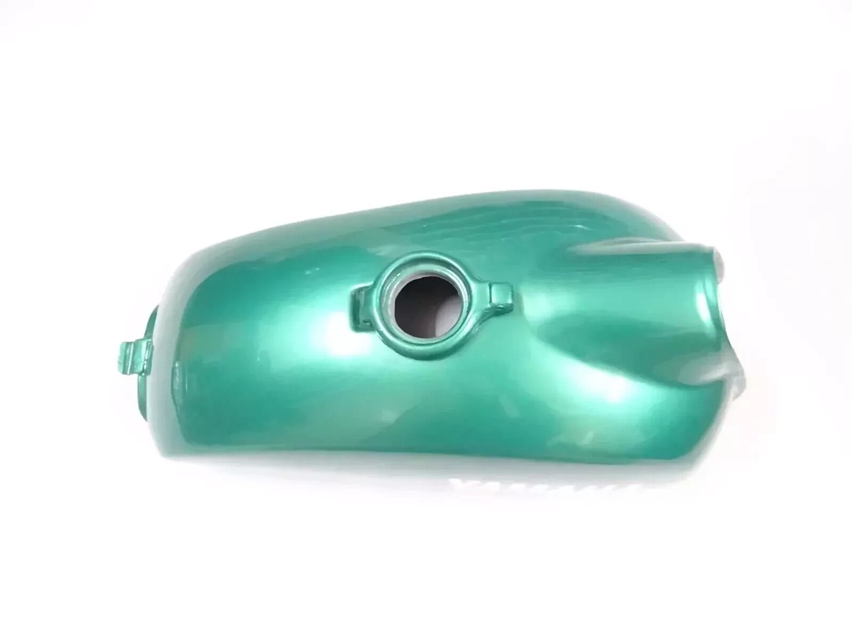 PETROL GAS TANK STEEL MADE GREEN PAINTED FITS TO VINTAGE YAMAHA