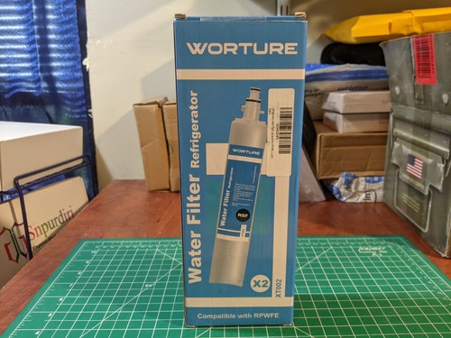 2 CONFEZIONI Filtro acqua ghiaccio Worture Xt002 per GE RPWFE e RPWF - Nuovo