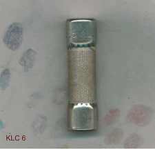 BUSSMAN KLC 6 FUSE 6 AMP 500 VAC  KLC6 FAST ACTING FUSE (NIB)
