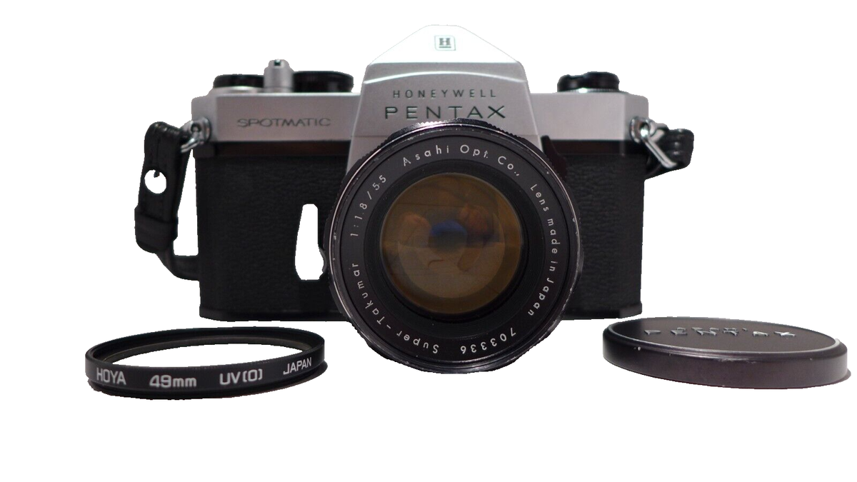 Honeywell Pentax Spotmatic 35mm Film Camera Super-Takumar 55mm f1