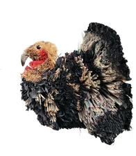 Turkey 5" Ornament made of Raffia th0412 Thanksgiving Decor New