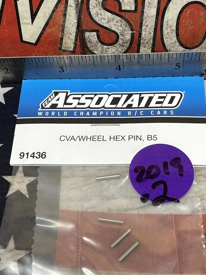 Team Associated 91436 CVA/Wheel Hex Pins for: B5 -NewInPack- - Image 4 of 4