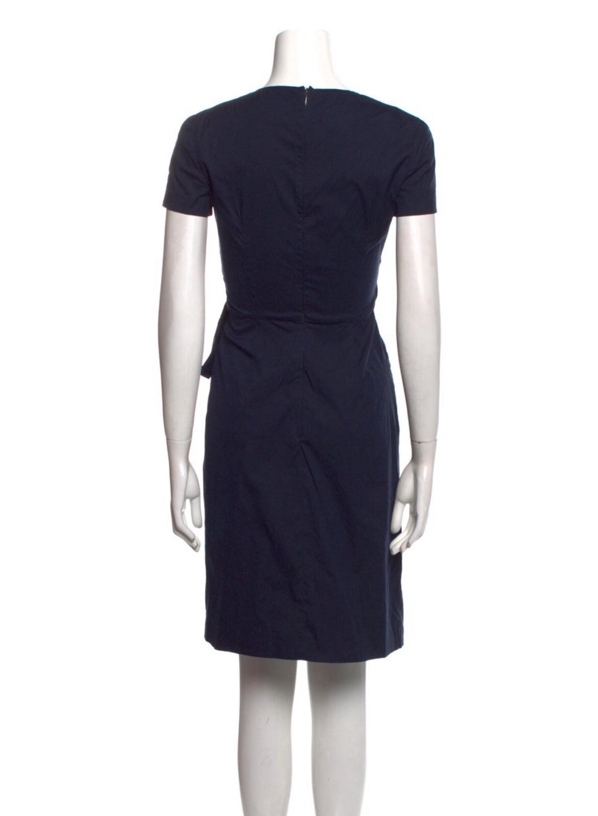 Prada Authentic Solid Dark Midnight Blue Short Sl… - image 3