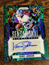 VANCE JOHNSON 2024 Panini Prizm Green Scope Refractor Sensational Auto /75