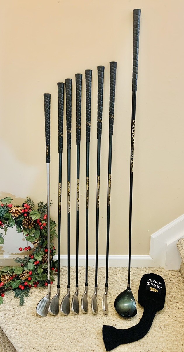 Warrior Custom Golf Irons Set (4-9), SW, Driver w/ Custom Graphite Shafts-  RARE!