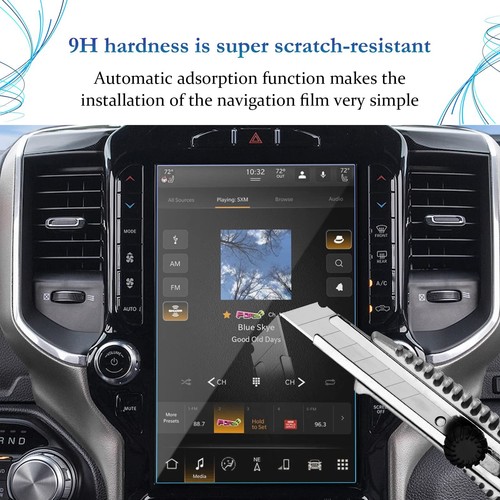 2019-2025 Ram 1500 2500 3500 Screen Protector for Ram 12-Inch Uconnect Naviga... - Photo 2 sur 7