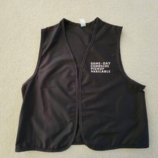 Curbside Pickup Personal Shopper Employee Unisex Vest Black Size Large