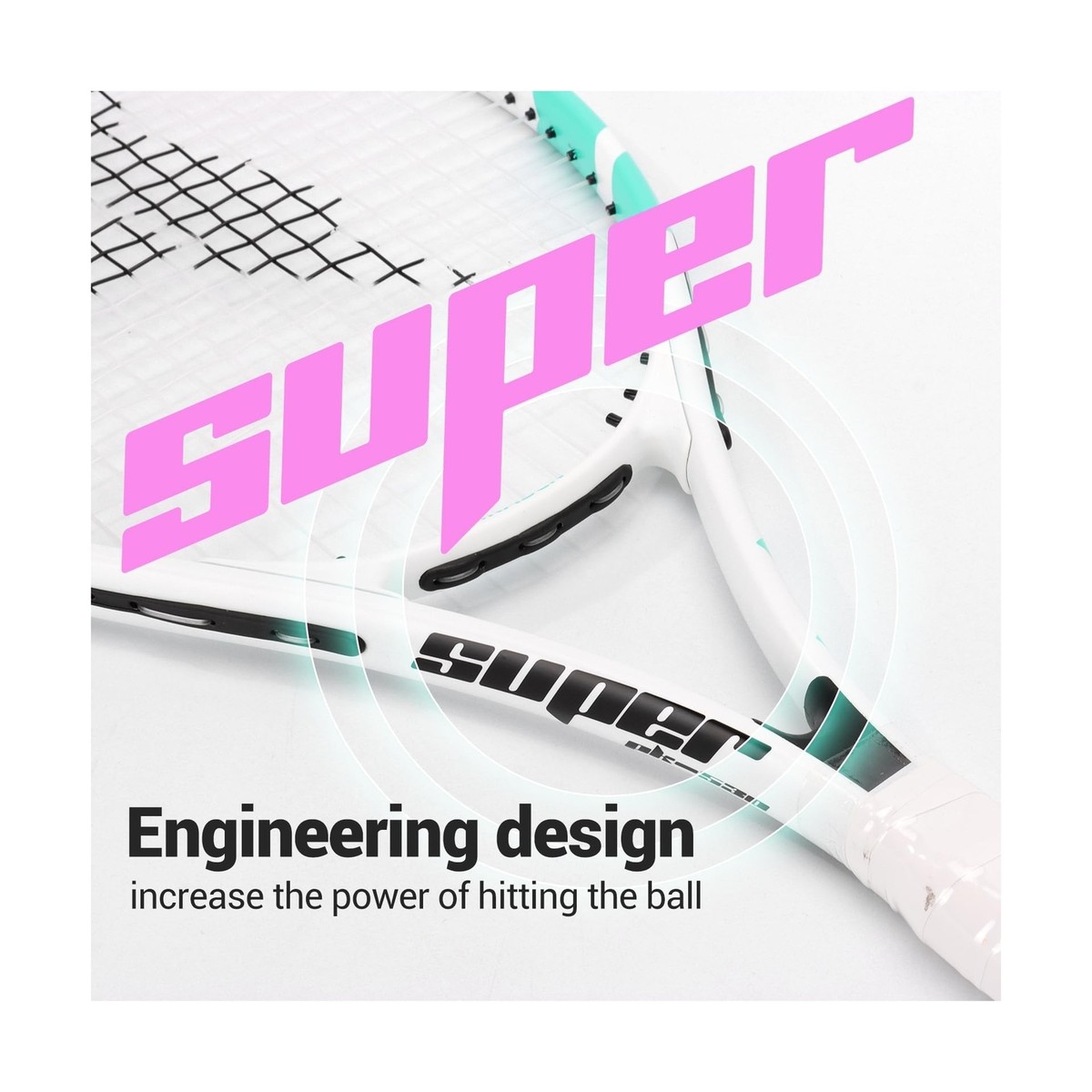 PIKASEN 27 Inch Tennis Rackets for Adult Recreational 2