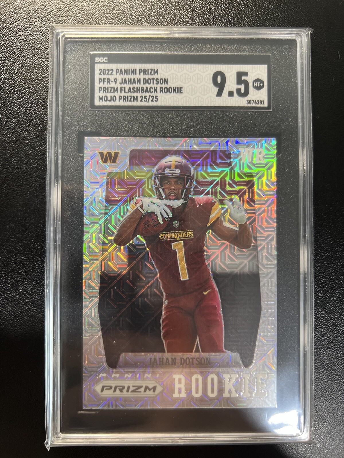 Jahan Dotson Panini Prizm Prizm Flashback Rookie #PFR9 Mojo Prizm