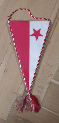 SK Slavia Praha grand fanion vintage foot football banderin