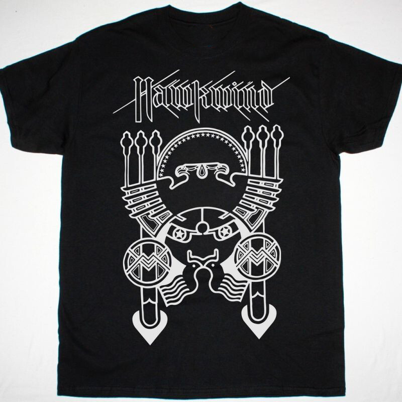 HAWKWIND SPACE ROCK NEW BLACK T-shirt Black All size Shirt