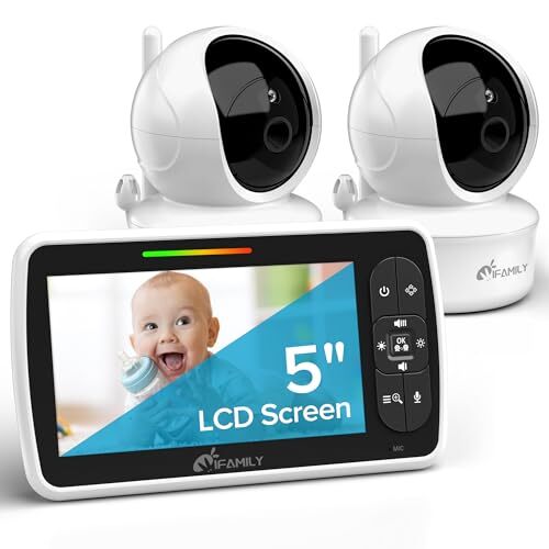 iFamily Baby Monitor with 2 Cameras and Audio - Large 5