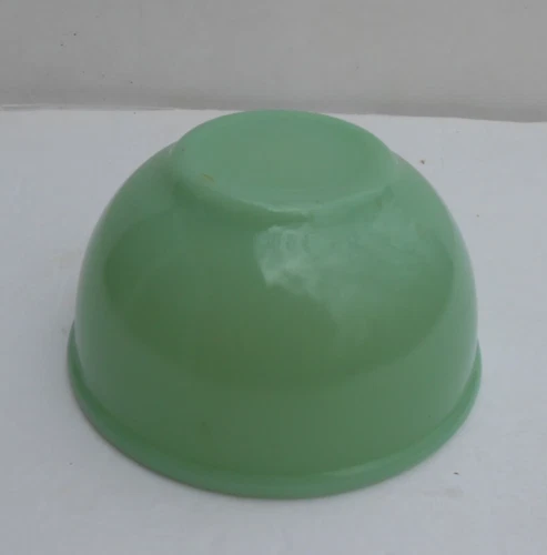 Vintage Fire King Oven Ware Jadeite 4-3/4” Mixing Bowl Beaded Edge Rim green
