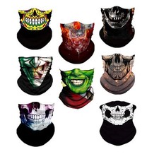 Skull Balaclava Mask Motorcycle Bandana Headband Neck Warmer Winter Face Tube