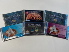 Lot of 6 Star Trek Variety Trading Card Packs – Factory Sealed!