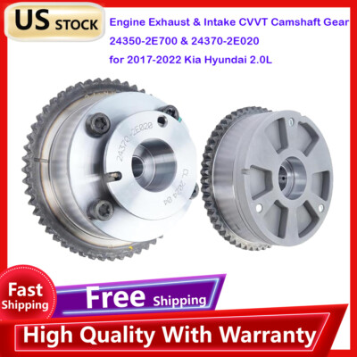 Engine Exhaust & Intake CVVT Camshaft Gear for 2017-2022 Kia Forte Sedan 2.0L L4