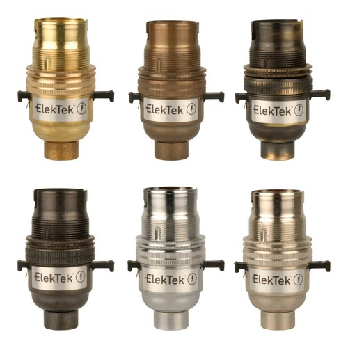 BC | B22 | Bayonet Cap Chrome Un-Switched Lampholder With 10mm Fixing - Foto 9