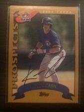 2002 Topps #672 Kevin Cash Toronto Blue Jays Signed Rookie Card Tampa Bay Rays