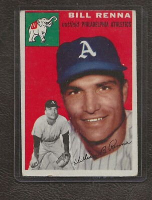 1954 Topps Baseball #112 Bill Renna, Philadelphia Athletics, VG-EX!