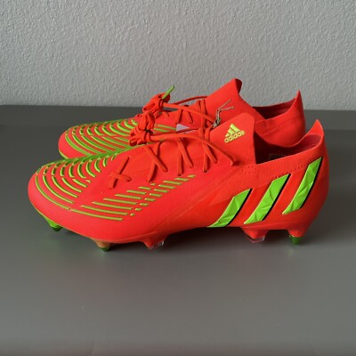 Adidas Predator Edge.1 SG Soccer Cleats Solar Red Orange GW1010