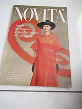 Novita Fashion Magazine Inaugural Issue of Italian Vogue APR 1961 RARE ONLY 1 NM