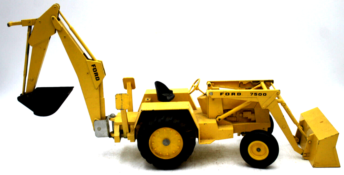 全長約63㎝ FORD 750 バックホーローダー ERTL製 ダイキャスト 1/12