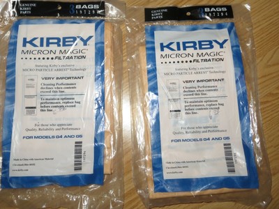 6 GENUINE KIRBY VACUUM CLEANER MICRON 