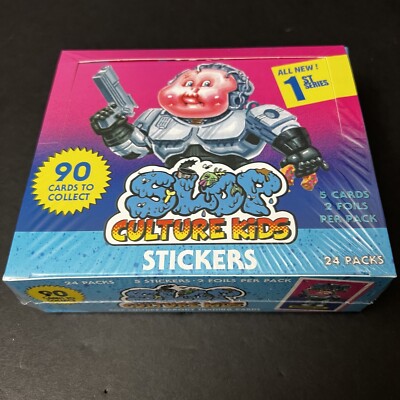 2022 Slop Culture Kids 1st Series Sealed Box Garbage Pail Kids 24 pks foil CS
