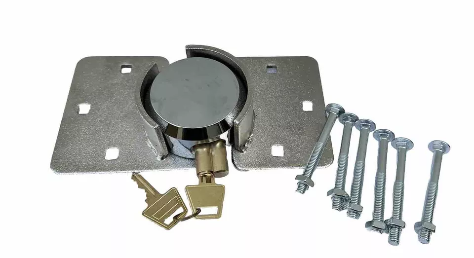 Puck Lock Solid Steel Hidden Shackle Lock & Hasp Solid For Anti-theft Safeguard - Image 3 of 4