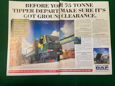 LEYLAND DAF TRAVIS PERKINS 7.5 TONNE 1994 ADVERT A4 FILE A