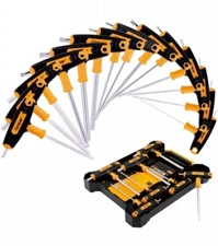New! HOTECHE 14pc Metric & Torx Comfort Grip T-Handle Hex Key Set CRV - Quality!