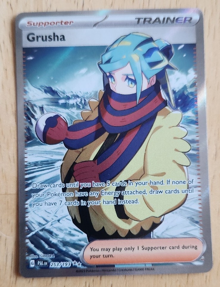 Grusha 253/193 Full Art Ultra Rare Paldea Evolved Pokemon English NM | eBay