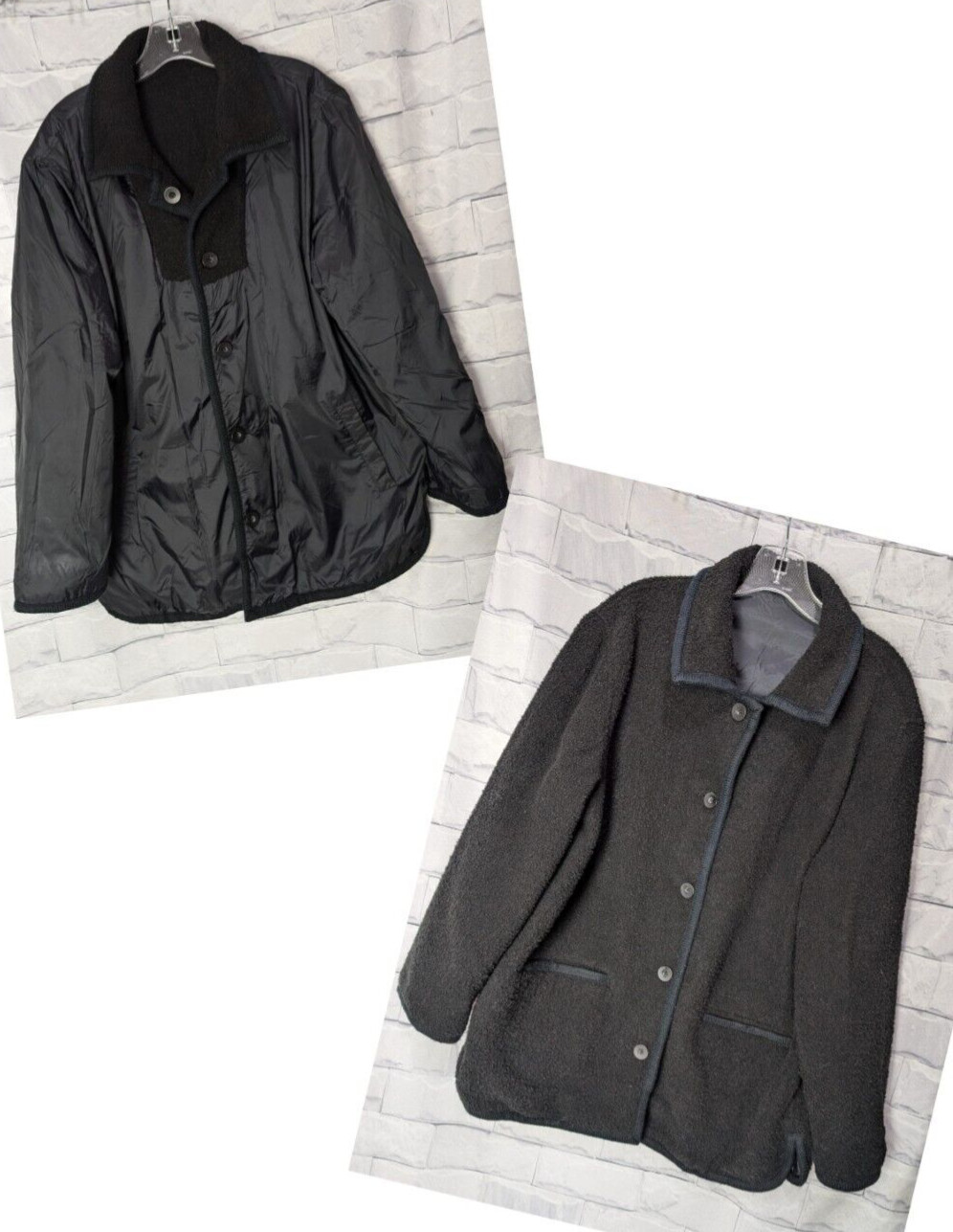 Outbrook Women's Solid Black Reversible Jacket Si… - image 1