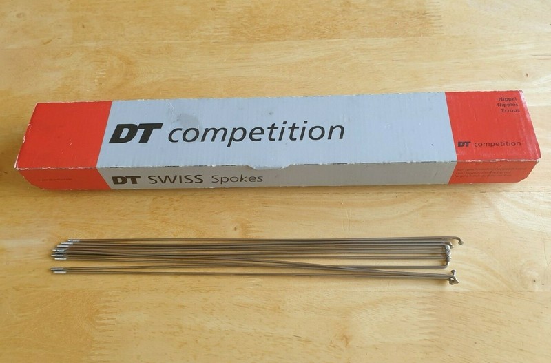 DT Swiss Competition, J pull, Silver, Spokes, Pack of 10, Various lengths