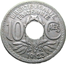 1923 FRANCE 10 CENTIMES COIN -   # 23/8/24