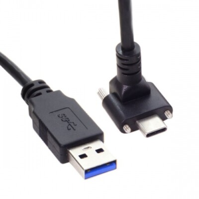 Cavo USB 3.1 Tipo C A USB 3.0 A 90° Angolato A Sinistra 30 Cm