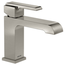 Delta Ara 1-Handle Single-Hole Bathroom Faucet Stainless-Certified Refurbished