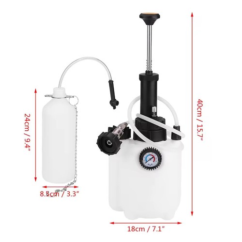 3L+1L Pressure Brake Clutch Fluid Bleeder Bleeding Kit Car Bleed Oil Bottle Tool - Picture 2 of 10