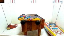 VINTAGE TIN LITHO INDY RACER JAPAN FRICTION EX