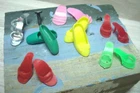 Vtg Barbie 80s Clone Superstar Doll Shoe Lot HK Open Toe Flats Sandals 7pr #23