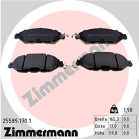 Zimmermann BremsbeläGe Bremsbelegsatz Vorne FüR Nissan Pathfinder IV