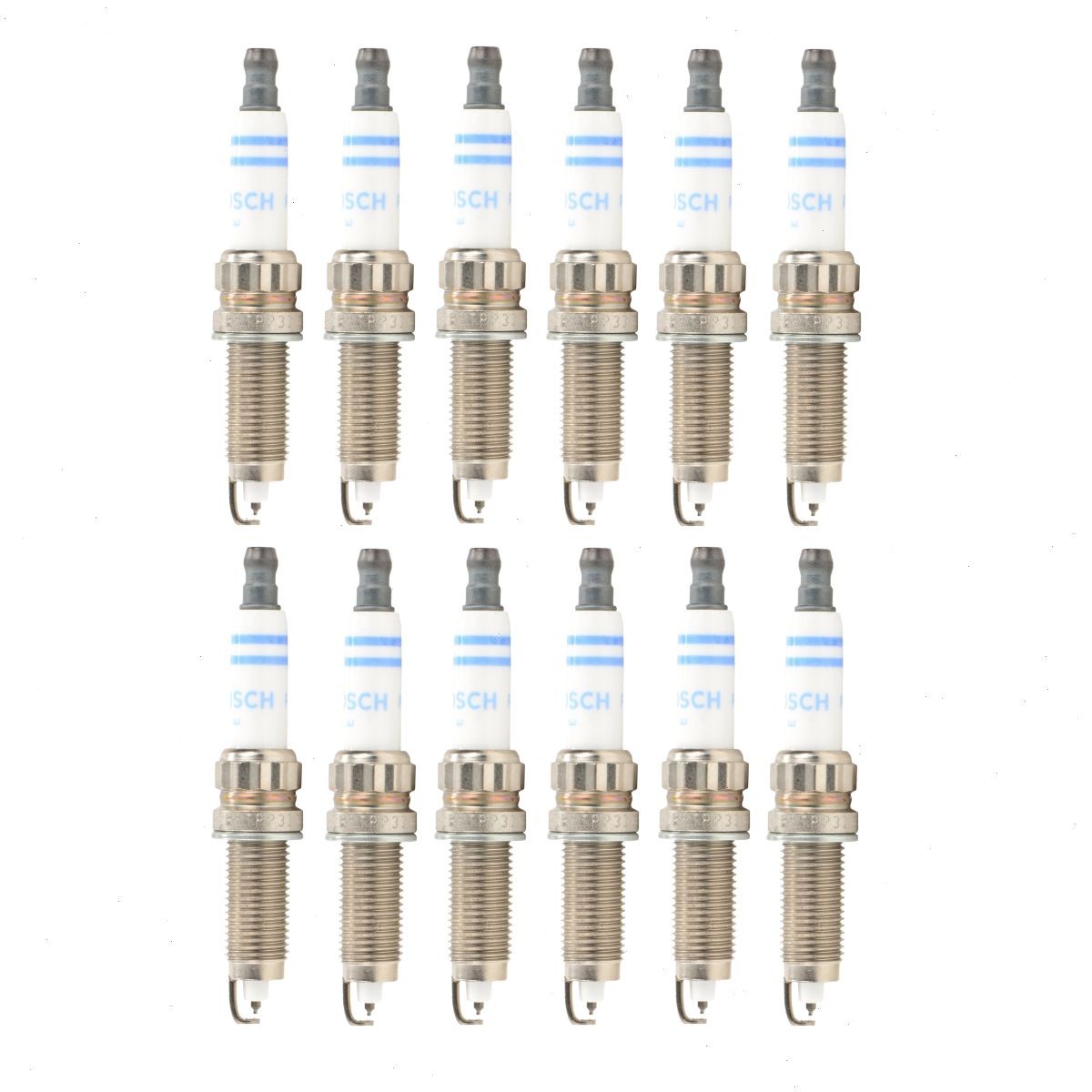 12 pc Bosch Double Platinum Spark Plugs for 2010-2018 Rolls-Royce Ghost 6.6L qy