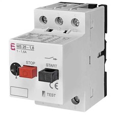 Motorschutzschalter für Hutschiene MS1.6, 3-polig, 690V, 1,0...1,6 A