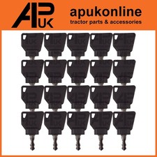 20x Ignition Key for JCB Backhoe Loader Bomag Digger Terex Excavator Plant
