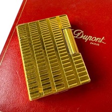 S.T. Dupont Line 1S Gas Lighter Gold Label Used