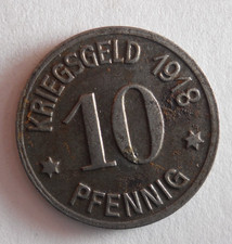 1918 GERMAN EMPIRE (COBLENZ) 10 PFENNIG - Uncommon NOTGELD Coin - LOT #D24